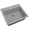 Мойка кухонная ARFEKA QUADRO тёмно-серая из искусственного камня (565 х 500 х 200 мм)
