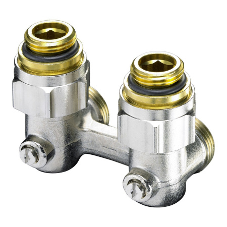 Узел запорно-присоединительный угловой 1/2" НР x 3/4" НР Oventrop Multiflex F ZB