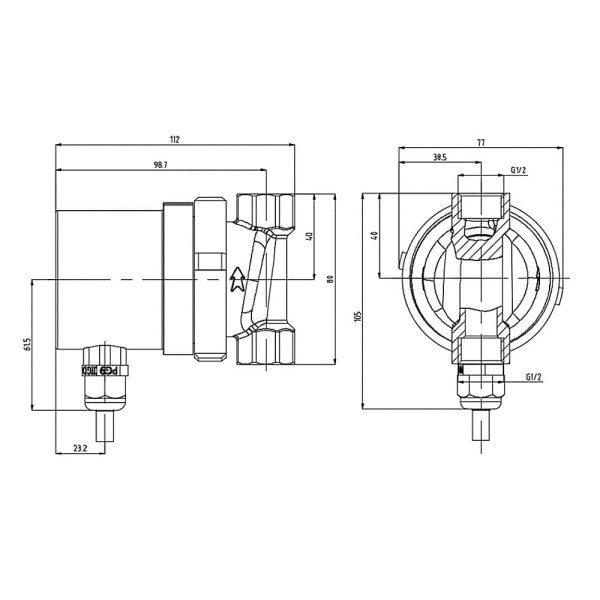 Насос циркуляционный для ГВС A&P COMFORT-ES II 15-1.5