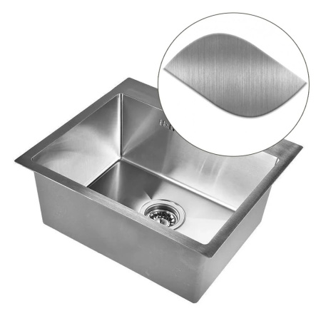 Мойка кухонная WISENT WS-35044 Сатин (500 х 440 х 220 мм)