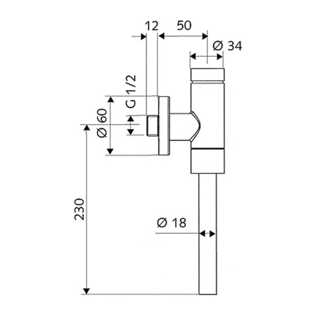 Кран для писсуара Schellomat Basic (смывной нажимной) Schell
