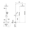 Термостатическая душевая система Omnires Y SYS ONTARIO CR