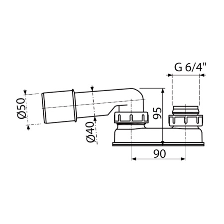 Гидрозатвор Alcaplast A53-DN50