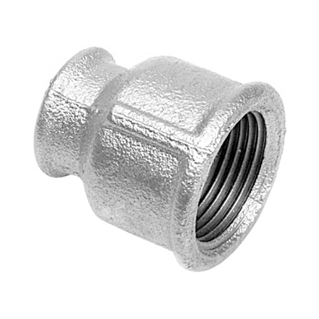 Муфта оцинкованная чугунная 2" х 3/4" ВР Platinum Gebo