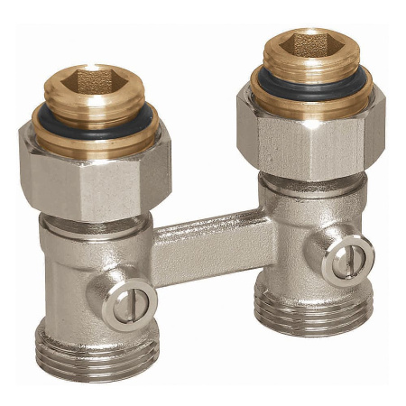 Узел прямой для радиаторов нижнего подключения НР 1/2" х НР 3/4" Huch EnTEC