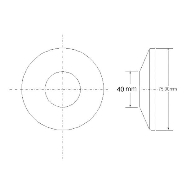 Отражатель круглый 40 мм McAlpine F40S