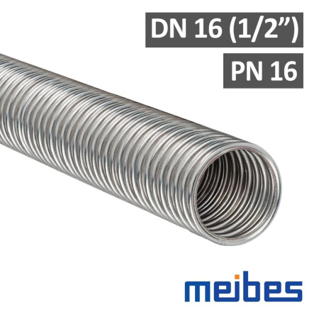 Труба из нержавеющей стали гофрированная DN16 INOFLEX Meibes