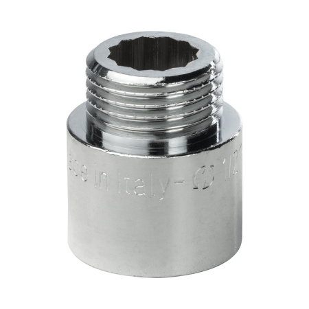 Удлинитель латунный 1/2" 20 мм хромированный General Fittings