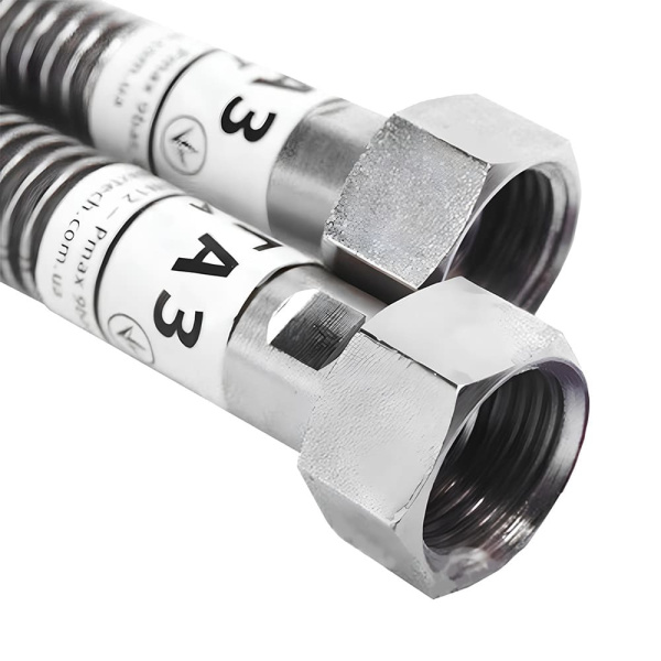 Шланг газовый 1.0 м гайка-гайка 1/2" DN12 CEMFLEX Шланг газовый 1.0 м гайка-гайка 1/2" DN12 CEMFLEX