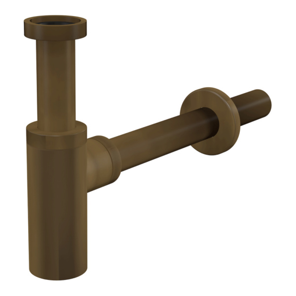 Сифон для умывальника DN32 AlcaPlast A400ANTIC цельнометаллический, бронза