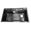 Мойка кухонная Diadonna ДS7545B (750 х 540 х 200мм) многофункциональная с водопадом