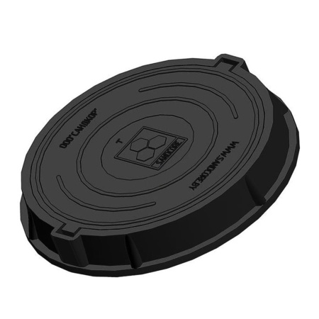 Люк тяжелый канализационный 12.5 т Сандкор черный