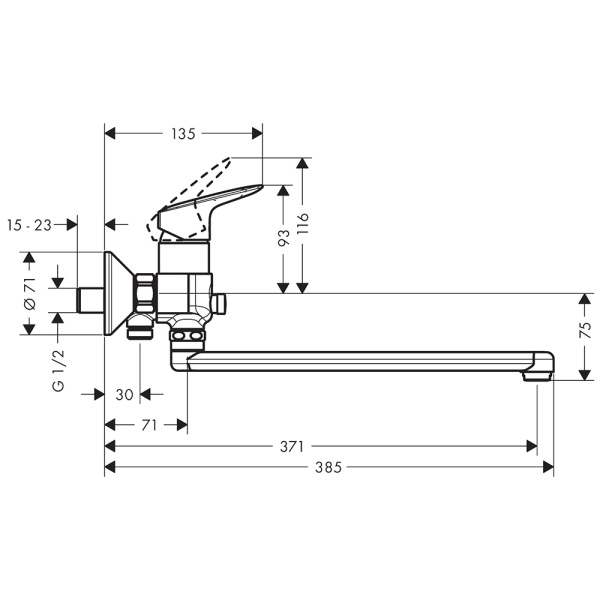 Универсальный смеситель Hansgrohe Logis 71402000