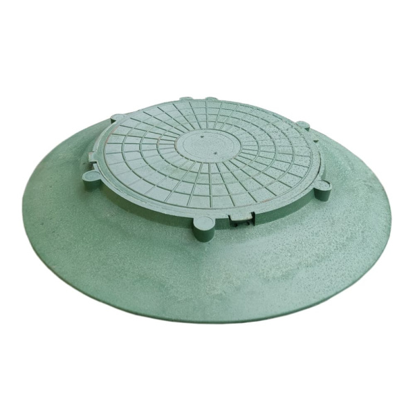 Люк-конус канализационный лёгкий 3 т., зелёный