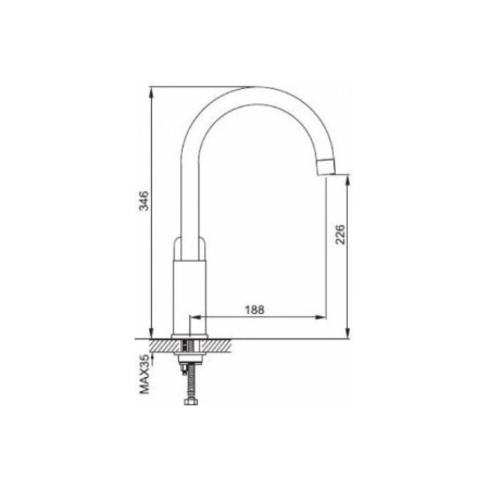Смеситель для кухонной мойки Gappo Noar G4048 белый хром