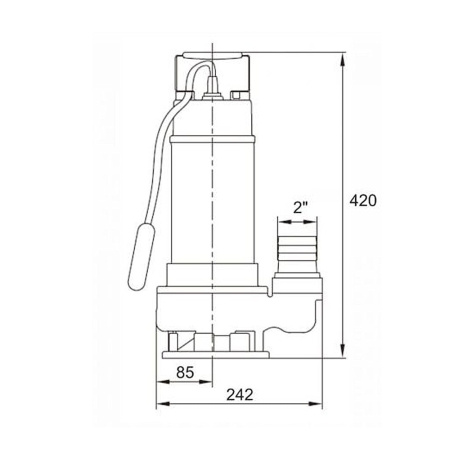 Насос погружной фекальный A&P Marvel 1200 FE 333/12
