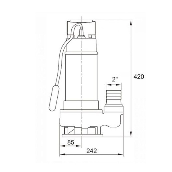 Насос погружной фекальный A&P Marvel 1200 FE 333/12
