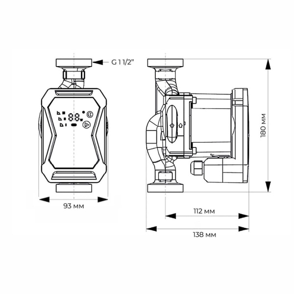 Насос циркуляционный WITA HE2 40/60 25-180, Huch EnTEC