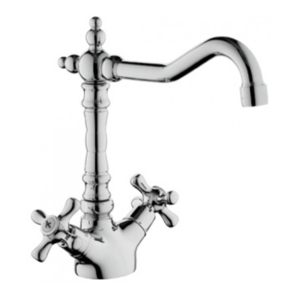 Смеситель для кухонной мойки двухвентильный Gerhans K14112 высокий