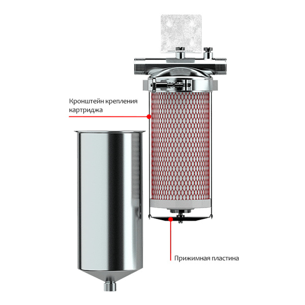 Магистральный фильтр для очистки горячей воды 1" Гейзер-Тайфун 20ВВ без картриджа Магистральный фильтр для очистки горячей воды 1" Гейзер-Тайфун 20ВВ без картриджа