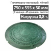 Люк канализационный легкий 0,8 тонн зеленый