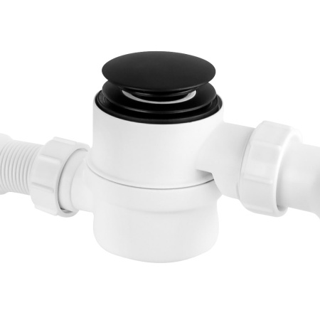 Сифон для ванны "клик-клак" McALPINE чёрный арт. HC2600CLMB