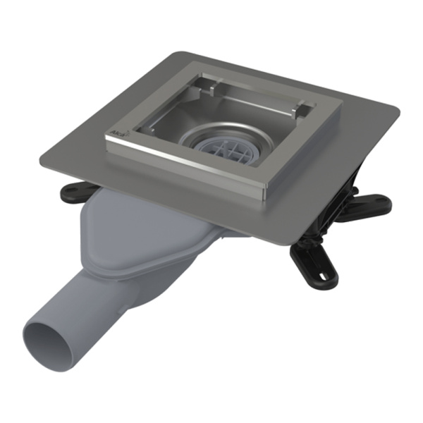 Трап душевой Alcaplast APV110 130 х 130 мм экстранизкий, боковой