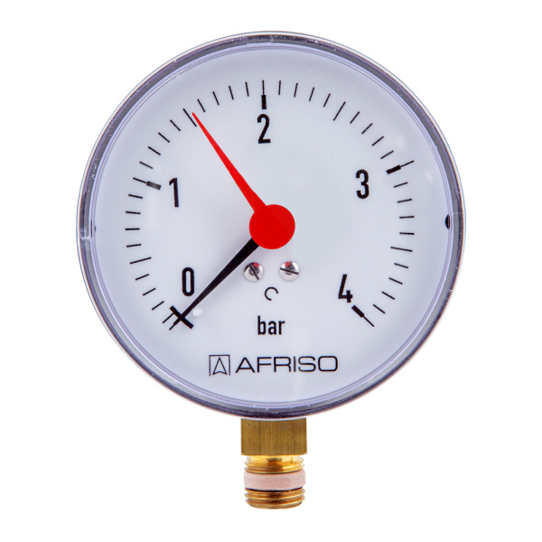 Манометр радиальный RF 4 bar 100 мм 1/2"НР Afriso