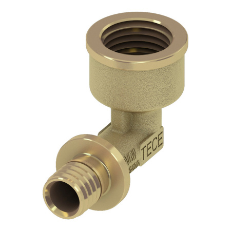 Угол латунный 16 x 1/2" внутренняя резьба Tece