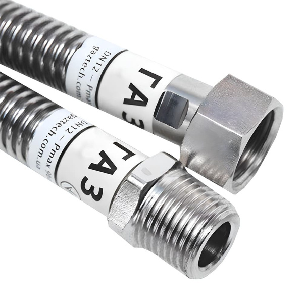 Шланг газовый 1.5 м гайка-штуцер 1/2" DN12 CEMFLEX Шланг газовый 1.5 м гайка-штуцер 1/2" DN12 CEMFLEX