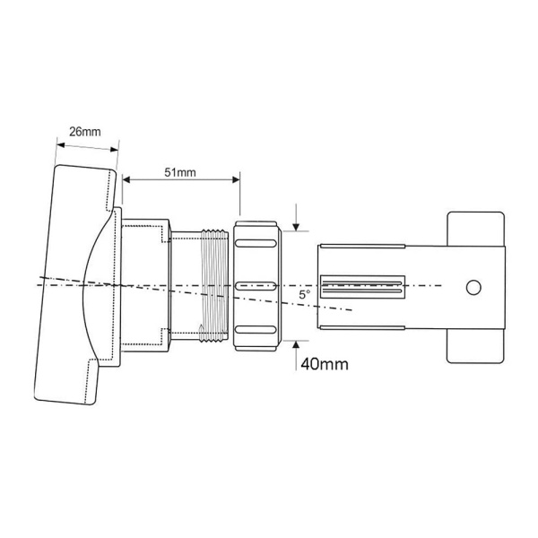 Врезка канализационная 110 х 40 мм BOSSCONN McALPINE