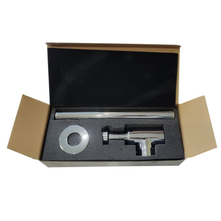 Сифон для умывальника латунный WIRQUIN LINEIS-MINI 1 1/4 х 32 мм, без выпуска, отвод с розеткой