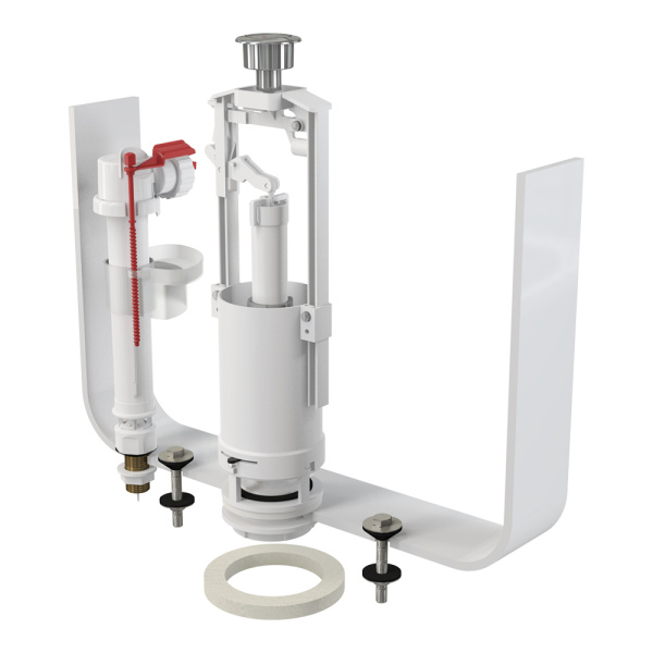 Выпускной комплект нижний Alcaplast SA2000SK 1/2" CHROM со стоп кнопкой и металлической резьбой