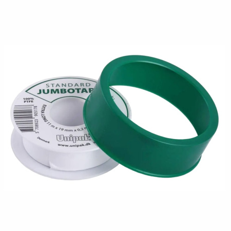 Тефлоновая фум-лента JUMBOTAPE 11 м х 19 мм х 0,2 мм, Unipak