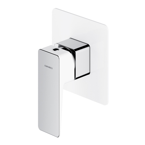 Смеситель для душа скрытого монтажа Omnires Parma BIA/CHR PM7445CRВ белый хром Смеситель для душа скрытого монтажа Omnires Parma BIA/CHR PM7445CRВ белый хром