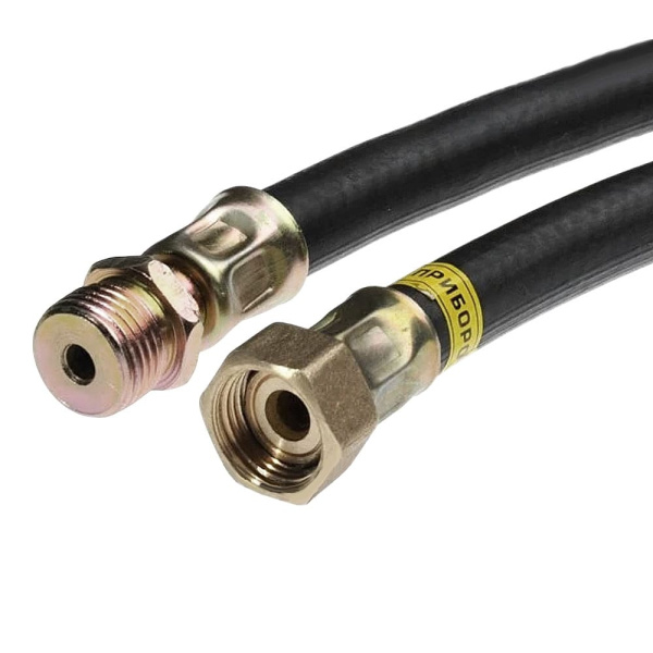 Шланг газовый резиновый 250 см гайка 1/2" х штуцер 1/2", ТАиМ