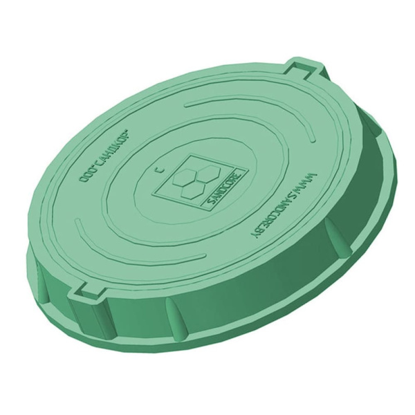 Люк средний канализационный 6.0 т Сандкор зеленый Люк средний канализационный 6.0 т Сандкор зеленый