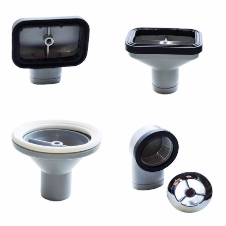 Комплект переливов с выпуском 1 1/2" (универсальный) Prevex Комплект переливов с выпуском 1 1/2" (универсальный) Prevex