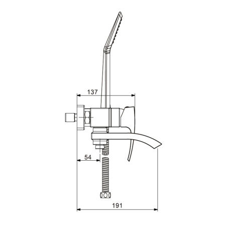 Смеситель для ванны Gappo Jacob G3207 с поворотным изливом хром