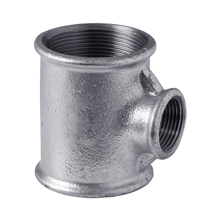 Тройник оцинкованный чугунный 1 1/2" х 1" х 1 1/2" ВР Trakya Dokum