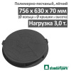 Люк канализационный лёгкий 3 т чёрный, Стандартпарк