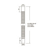 Гибкое соединение 32 х 40 мм L 470-1250 мм ОРИО
