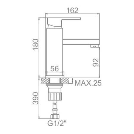 Смеситель для умывальника Ledeme L1033