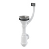 Сифон для мойки Alcaplast A447-DN50/40 с нержавеющей решеткой DN115, с гофропереливом