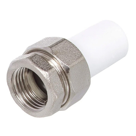 Муфта разъёмная трубная (американка) ПП 32 х 3/4" ВР белая VALFEX