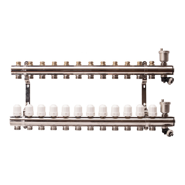 Гребенка для радиаторного отопления APE на 12 выходов