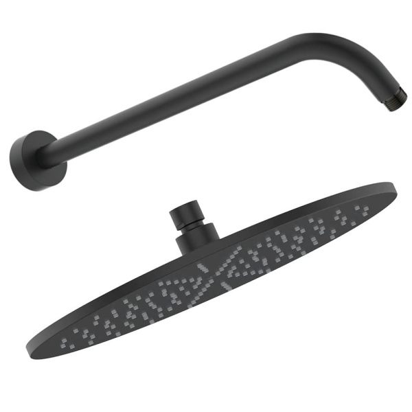 Душевая система скрытого монтажа Ideal Standard Ceraline Black 6 в 1, чёрный (лейка-стик, верхний душ 300 мм)