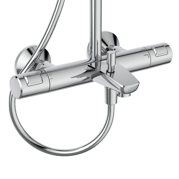 Душевая система для ванны Ideal Standard Ceratherm T25 с термостатом (с изливом)