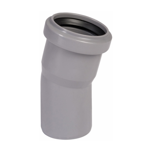Угол для внутренней канализации 50 х 15° Wavin