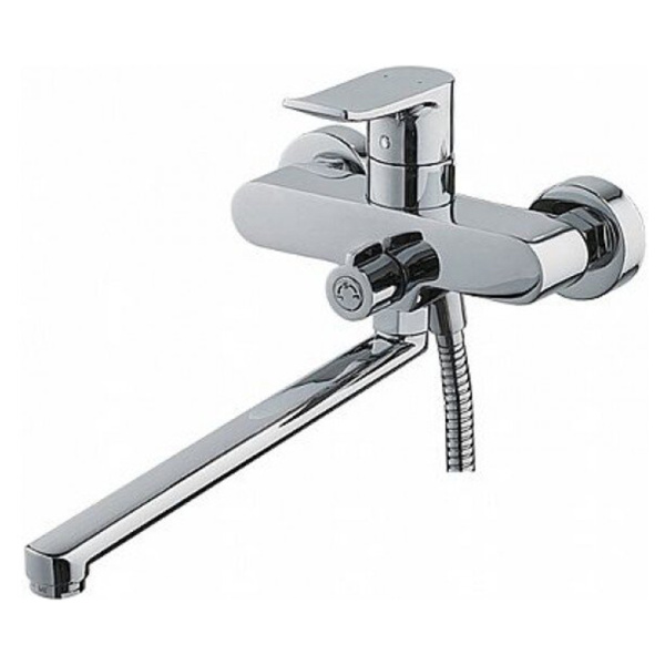 Смеситель для ванны Ledeme L2234 с длинным изливом 300мм хром